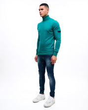 Malelions Men Knit Turtleneck | Petrol