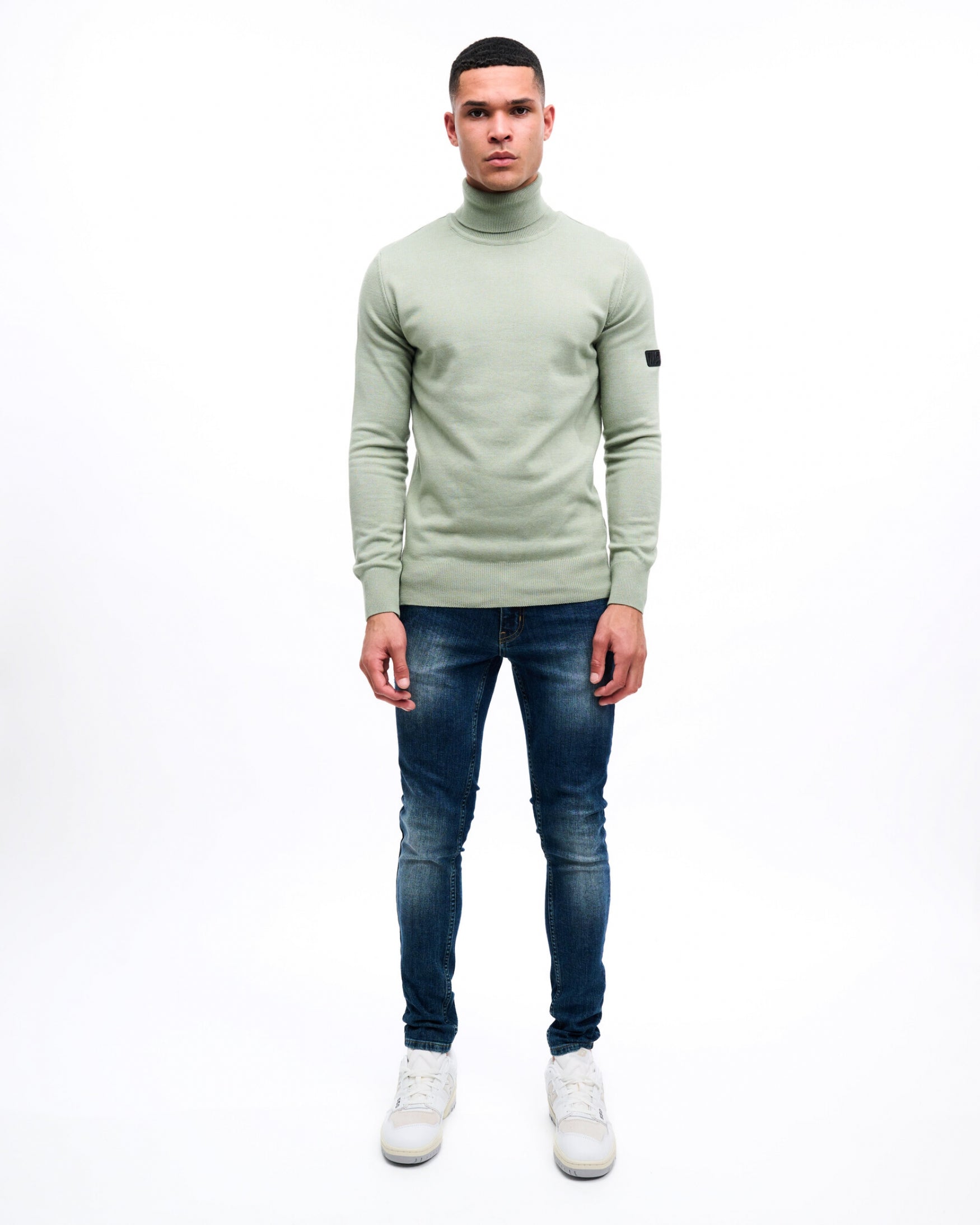 Malelions Men Knit Turtleneck | Green