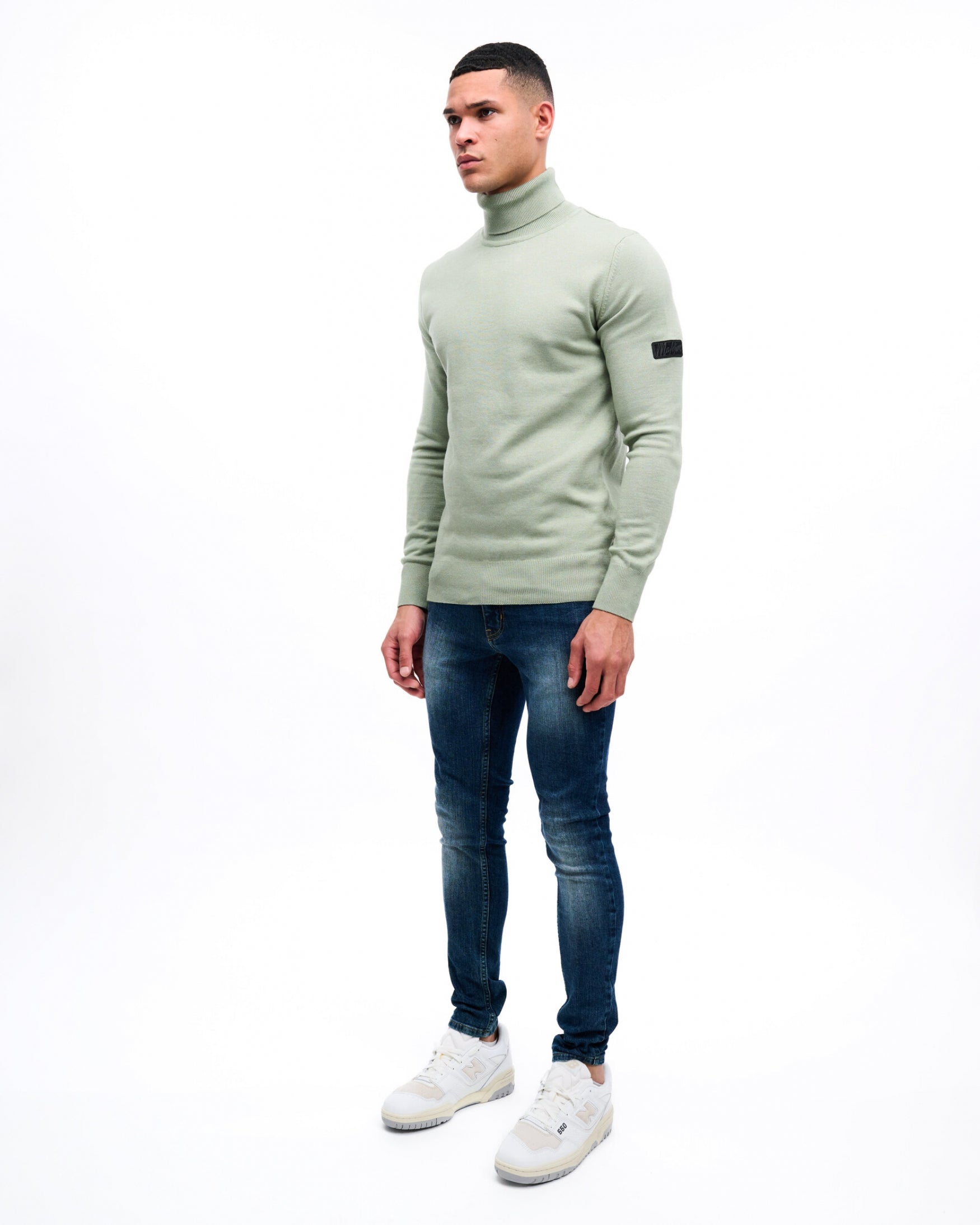 Malelions Men Knit Turtleneck | Green