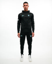 Malelions Sport Fielder Hoodie | Black/Turquoise