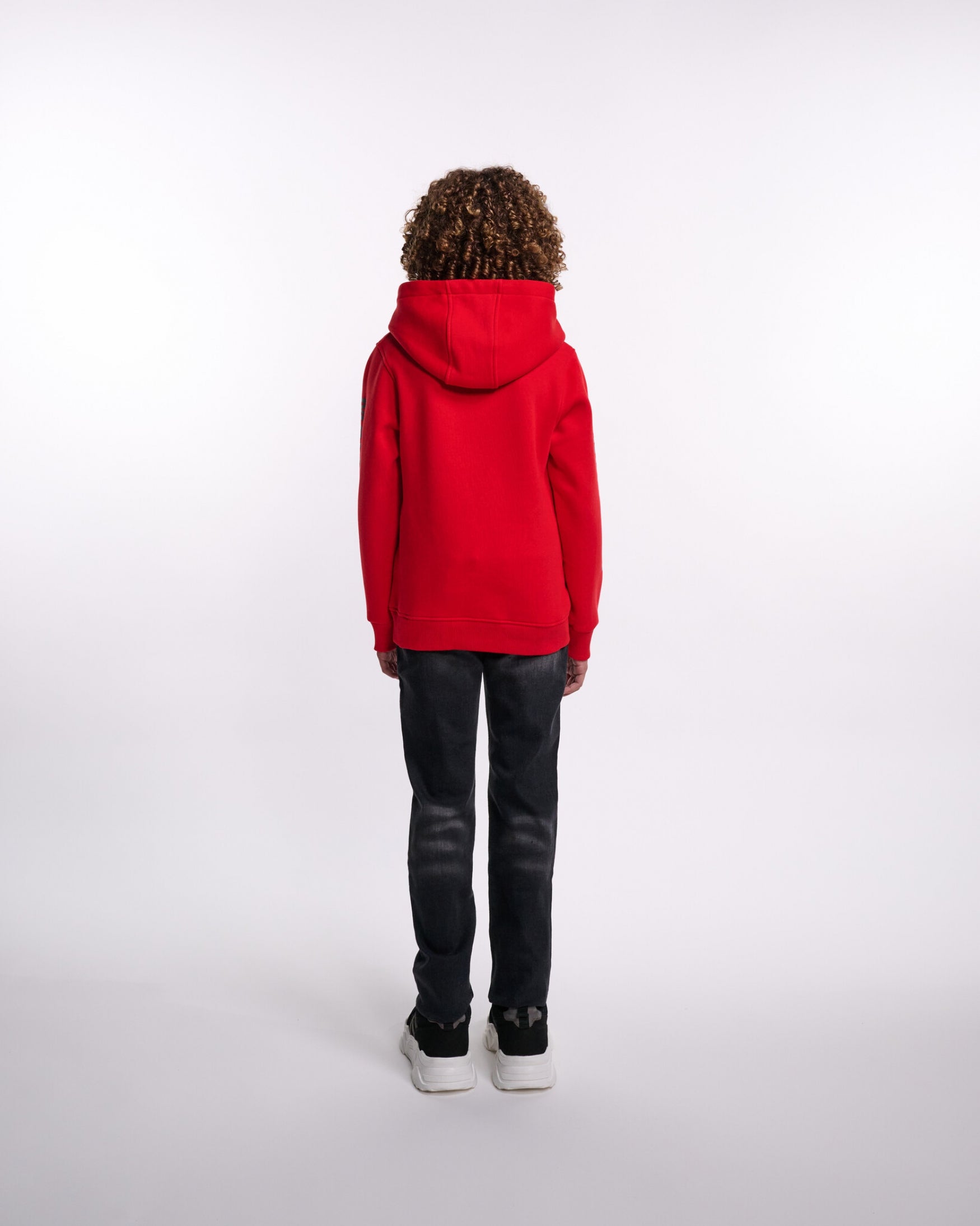 Malelions Junior Lective Hoodie | Red/Grey