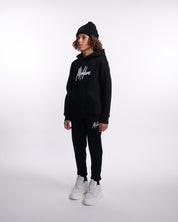 Malelions Junior Signature Tracksuit | Black/White