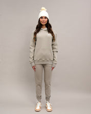 Malelions Women Signature Tracksuit | Beige/White