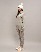 Malelions Women Signature Tracksuit | Beige/White