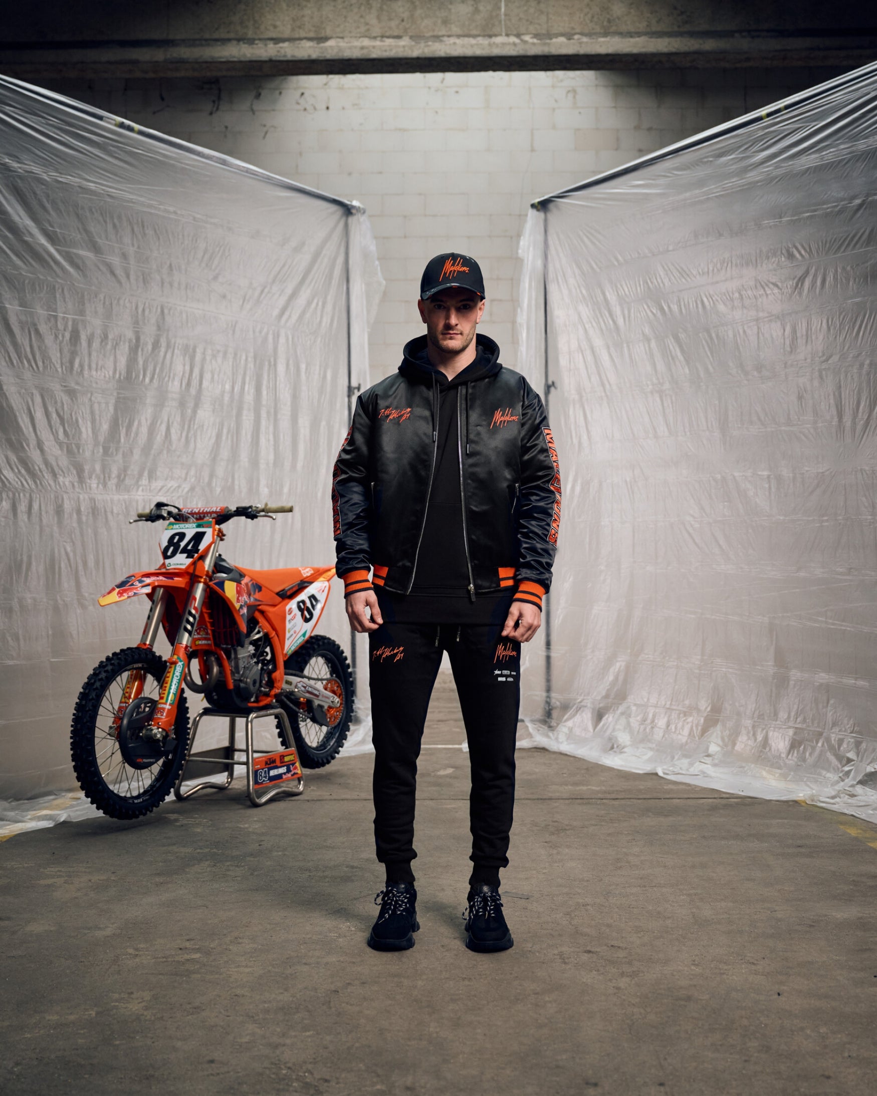 Malelions x Jeffrey Herlings Crew Cap | Black/Orange