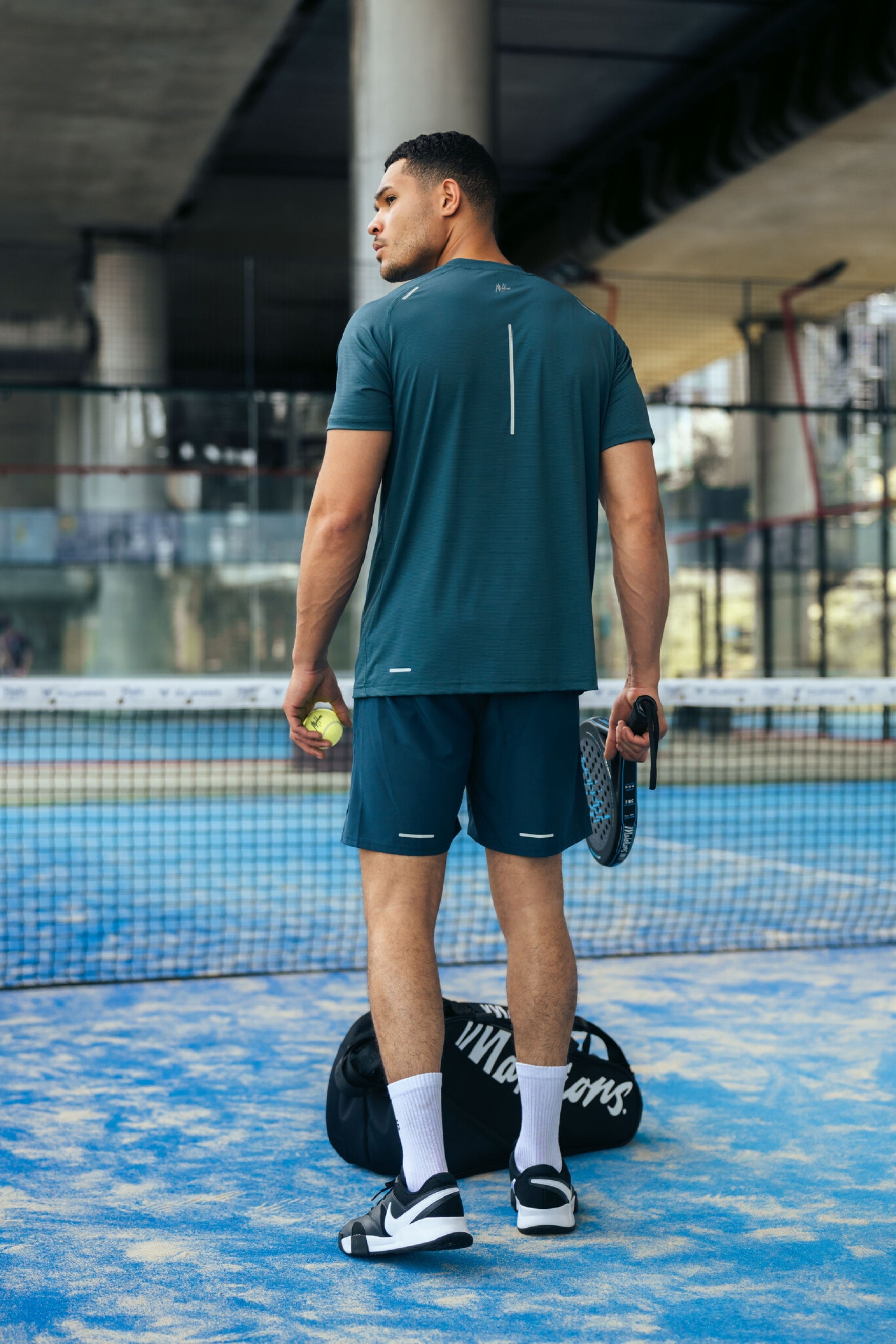 Malelions Padel Hexagon Shorts | Petrol