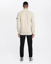 Malelions Men Knit Quarter Zip | Taupe