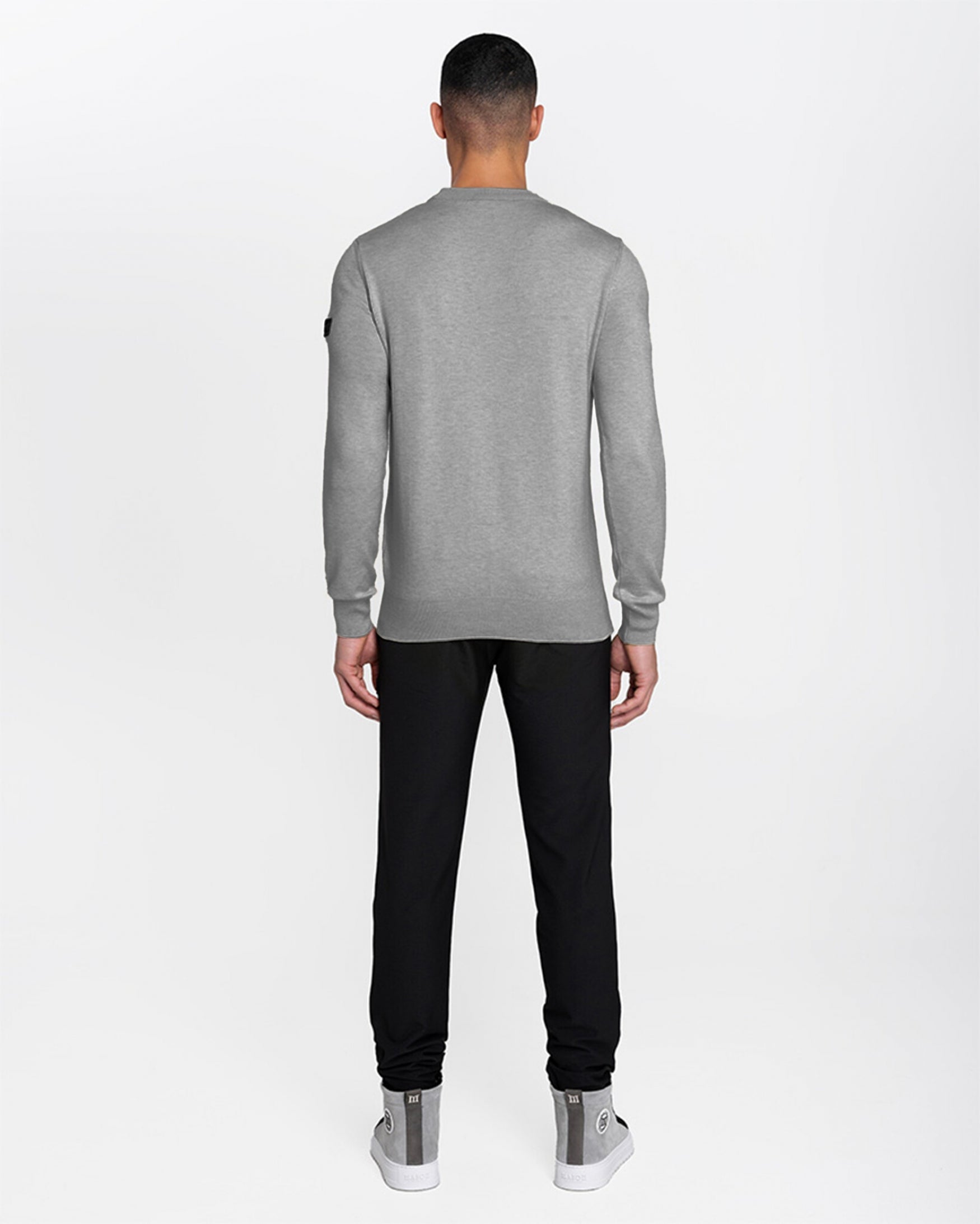 Malelions Men Knit Sweater | Grey