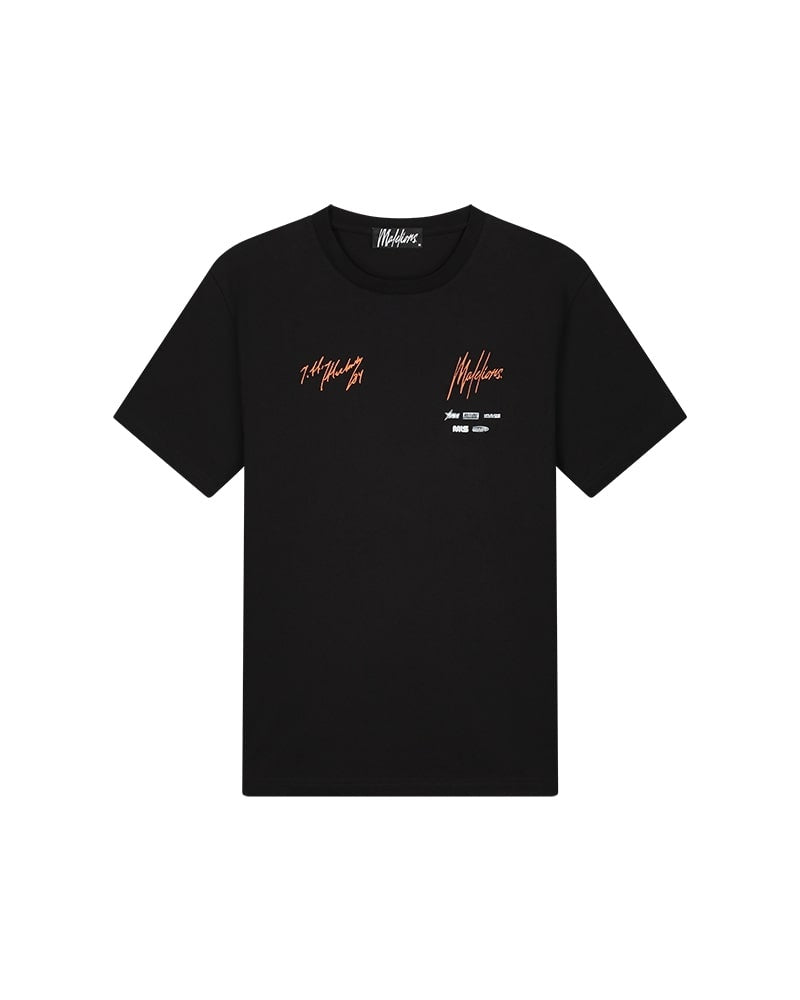  Malelions x Jeffrey Herlings Crew T-Shirt | Black/Orange