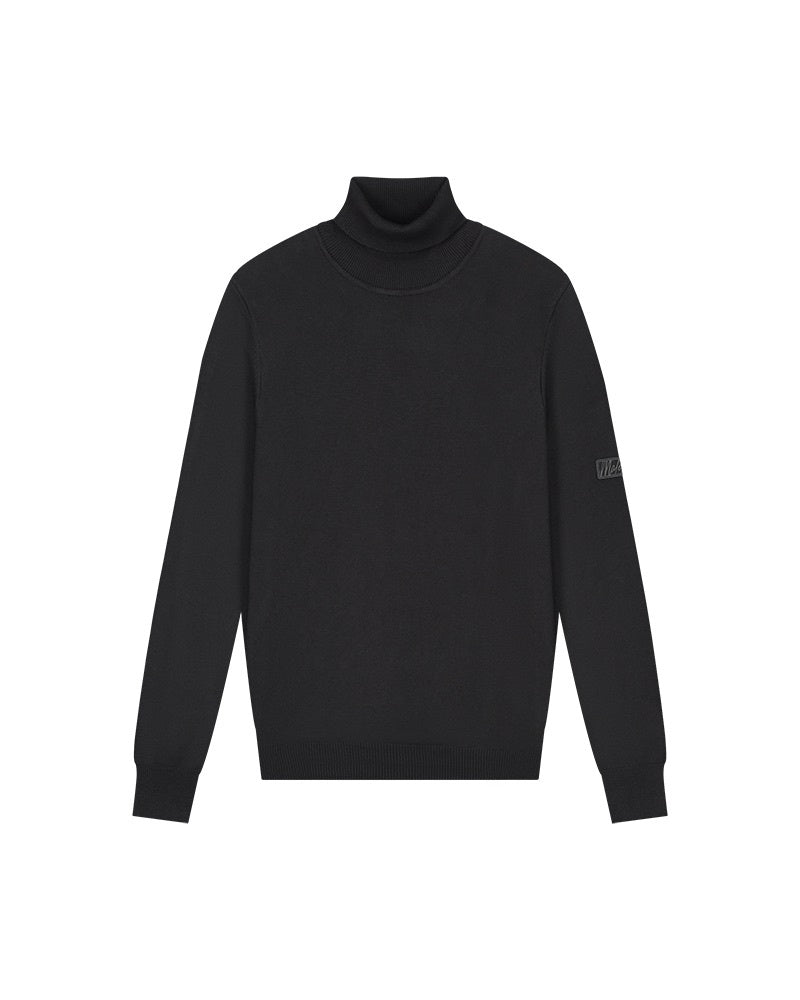  Malelions Men Knitted Turtleneck | Black