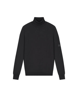 Malelions Men Knitted Turtleneck | Black