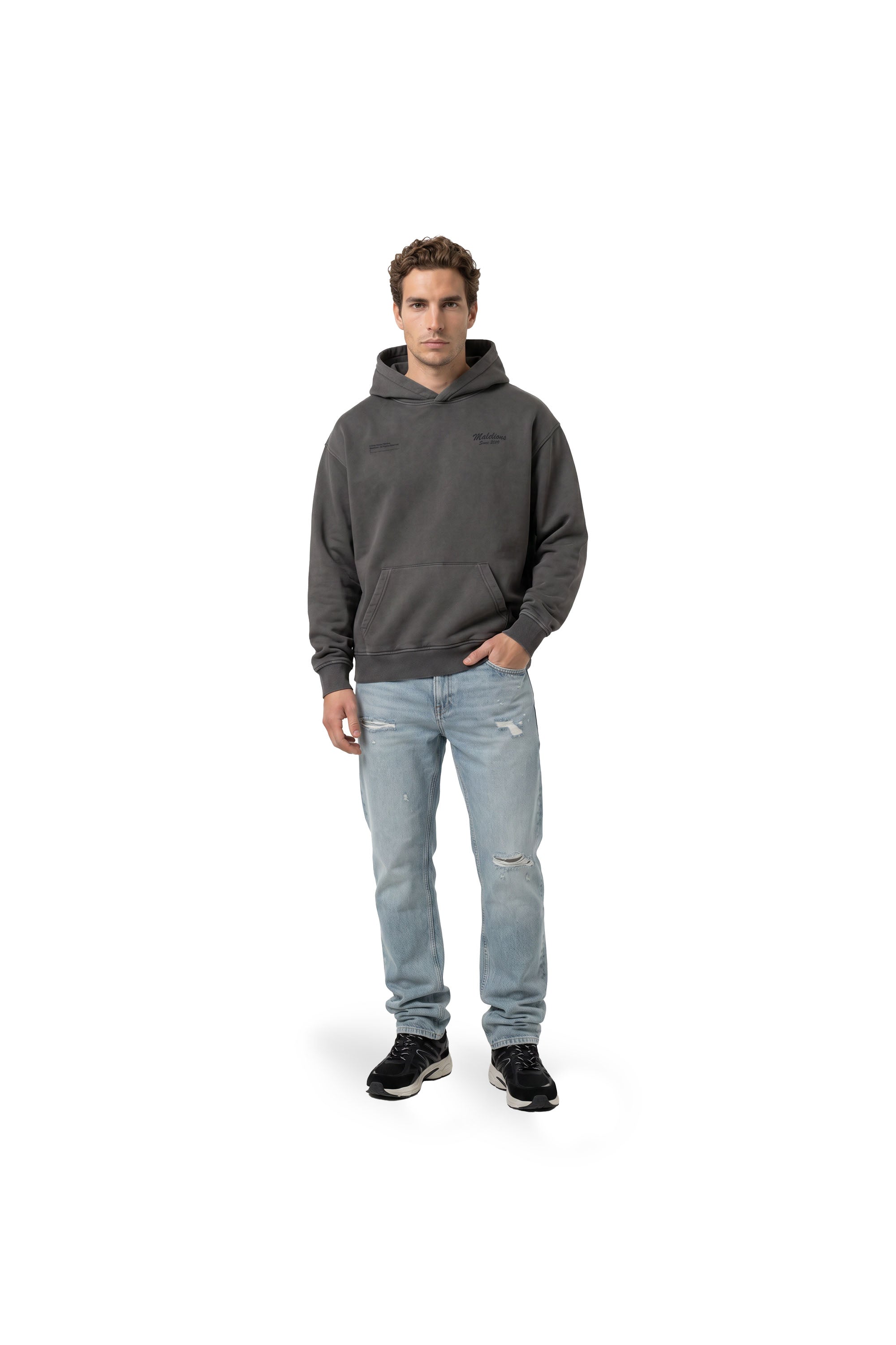 Malelions Men Homerun Hoodie | Acid Wash