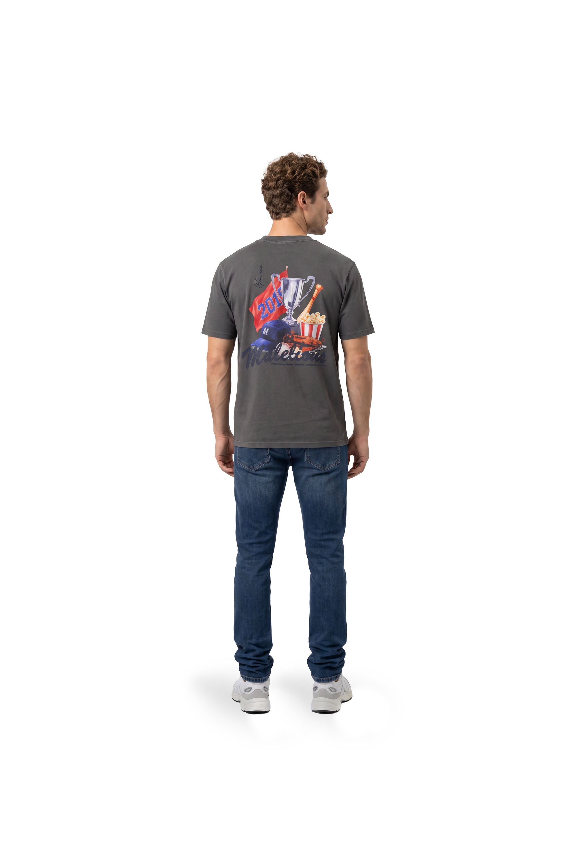 Malelions Men Homerun T-Shirt | Acid Wash