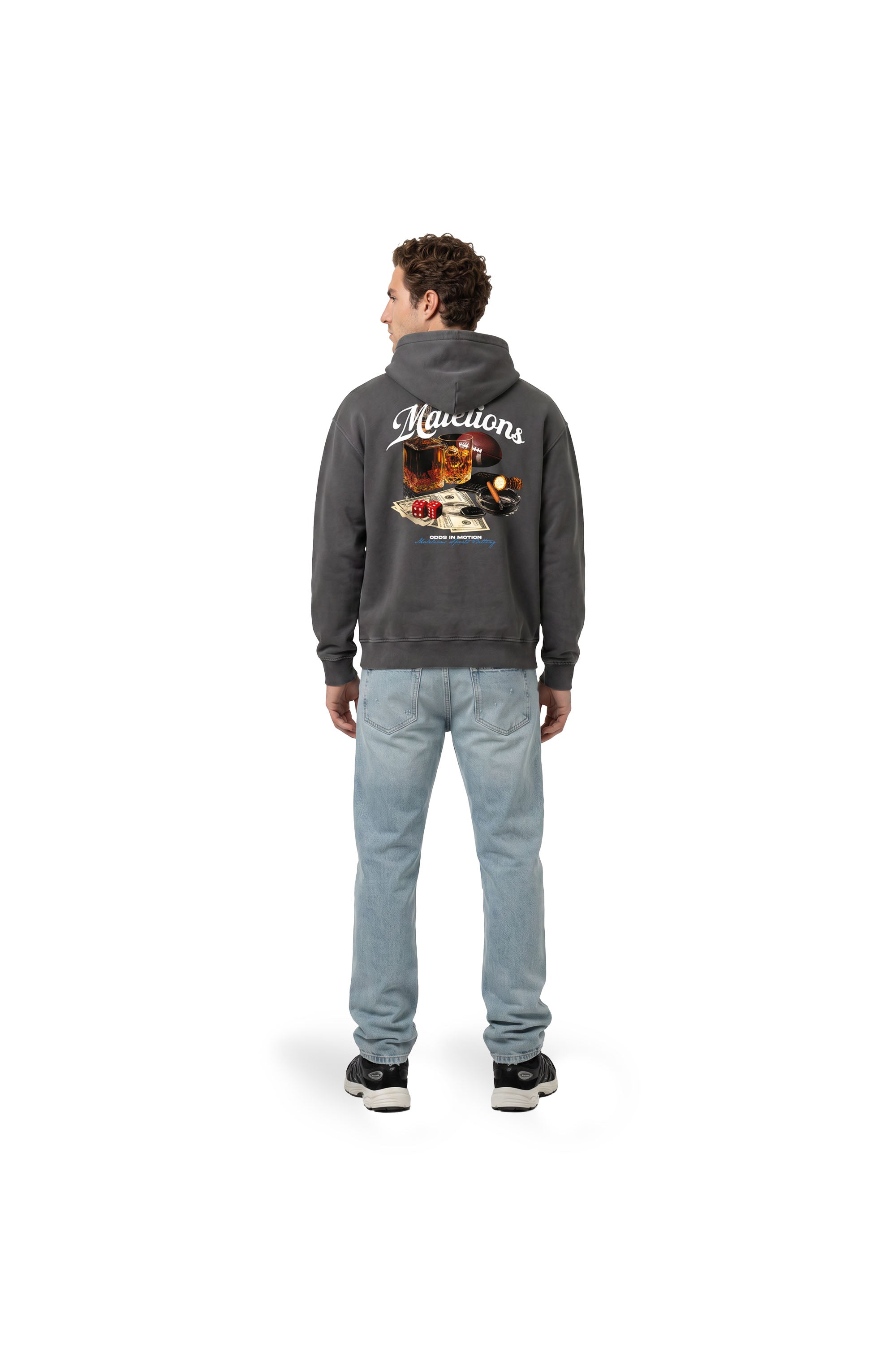 Malelions Men Sports Betting Hoodie | Acid Wash