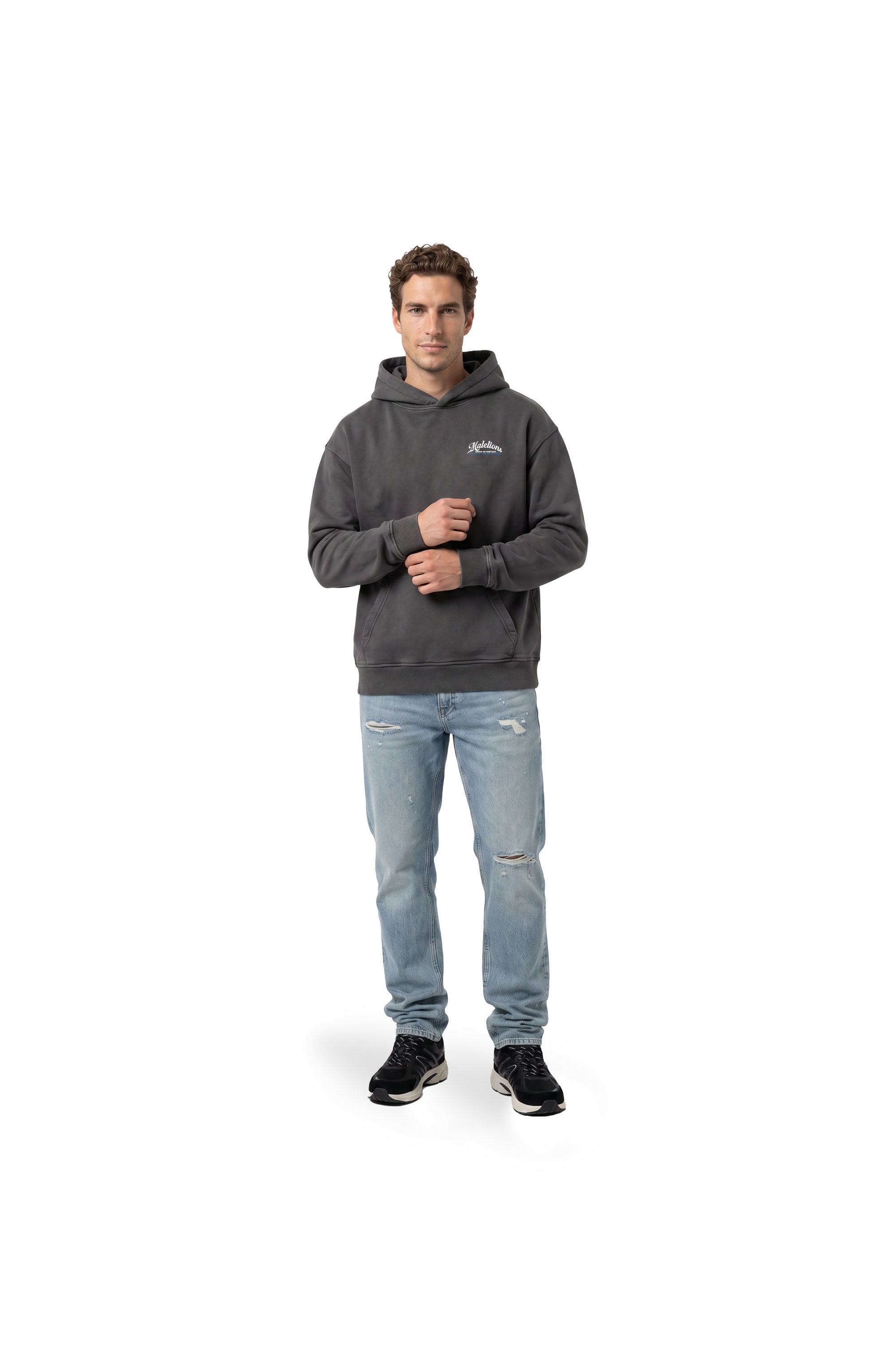 Malelions Men Sports Betting Hoodie | Acid Wash
