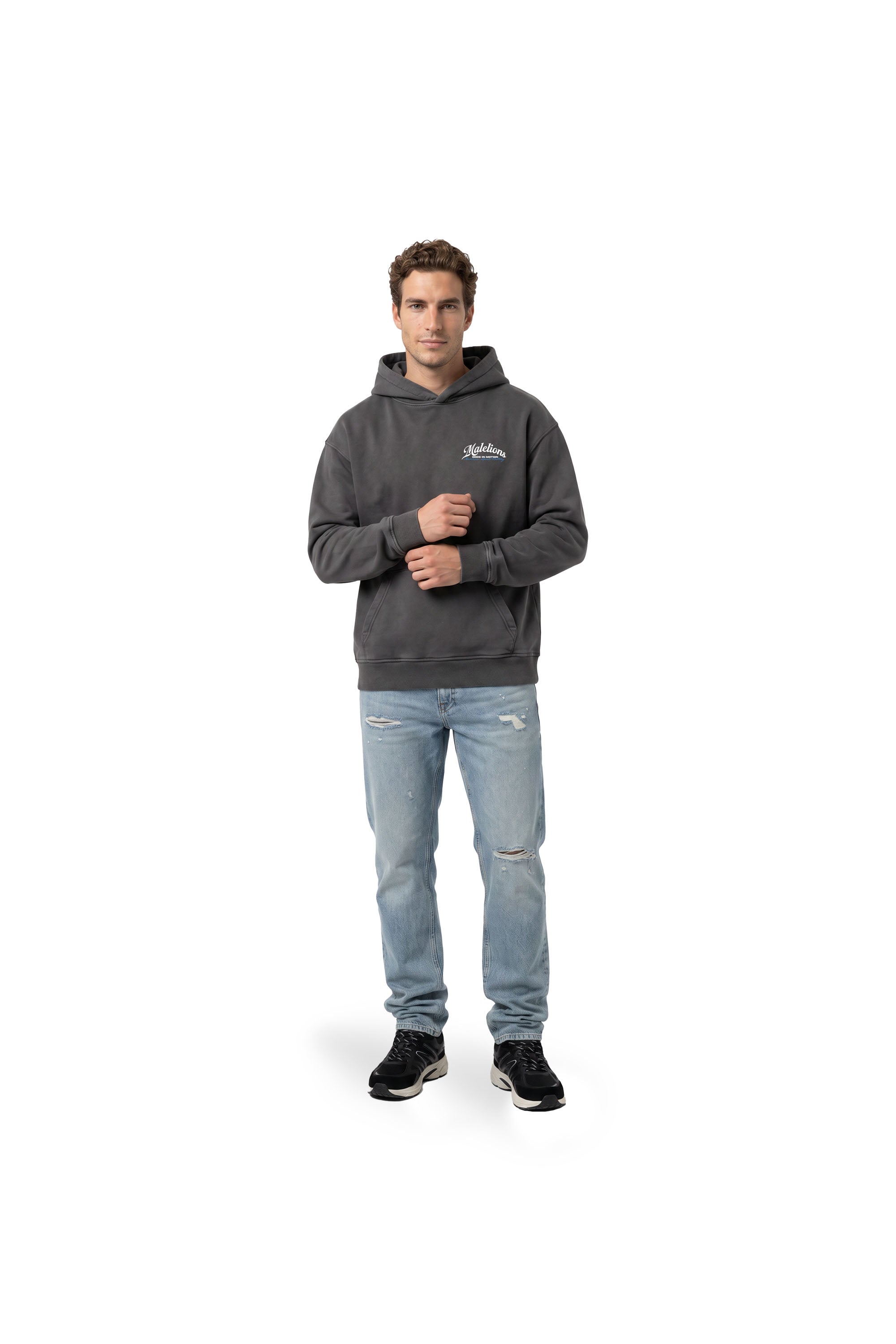 Malelions Men Sports Betting Hoodie | Acid Wash