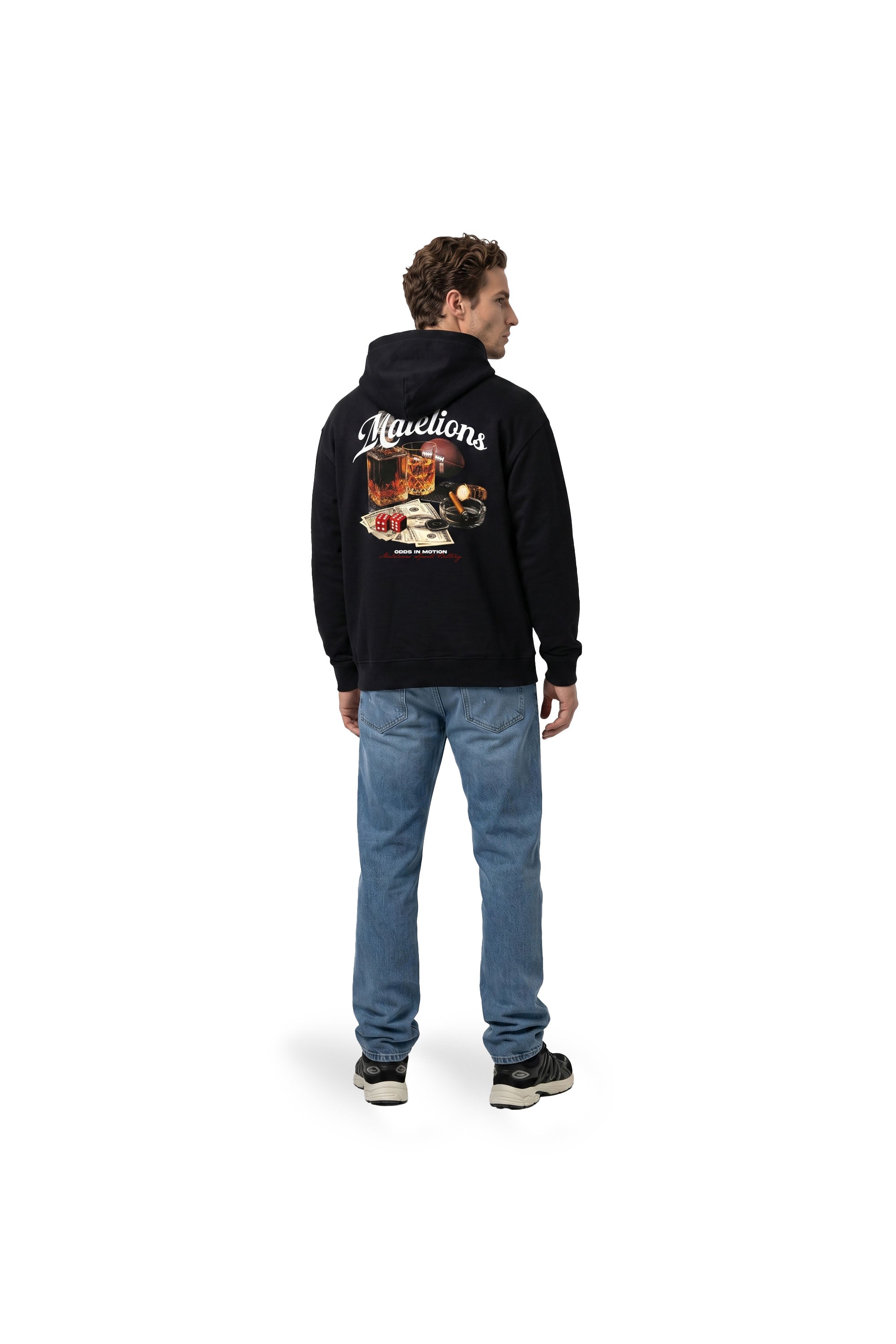 Malelions Men Sports Betting Hoodie | Black
