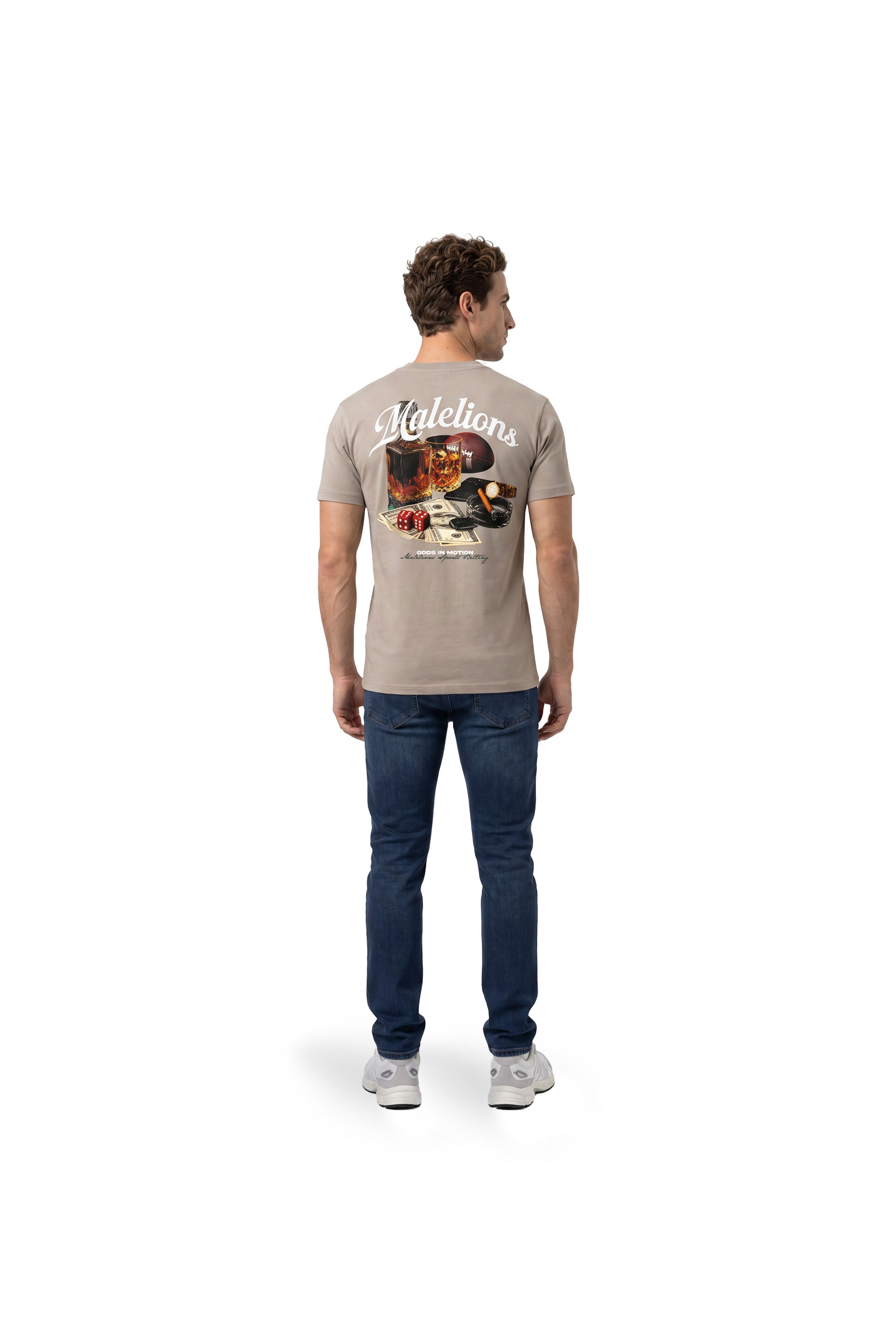 Malelions Men Sports Betting T-Shirt | Almond