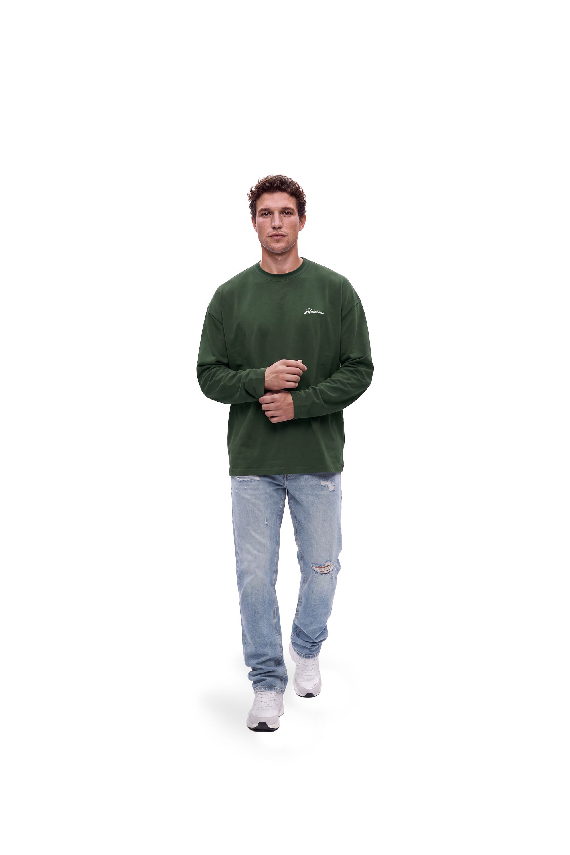 Malelions Men Victory Taste Longsleeve T-Shirt | Racing Green