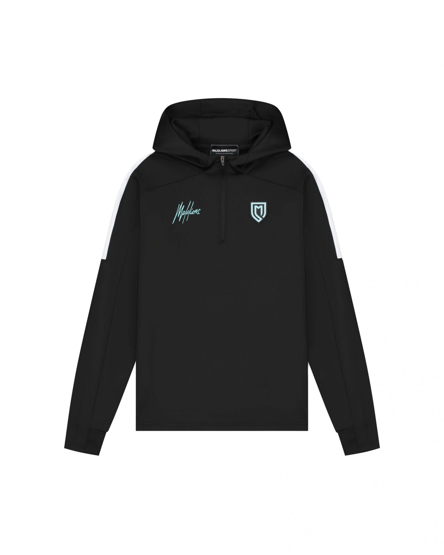  Malelions Sport Fielder Hoodie | Black/Turquoise