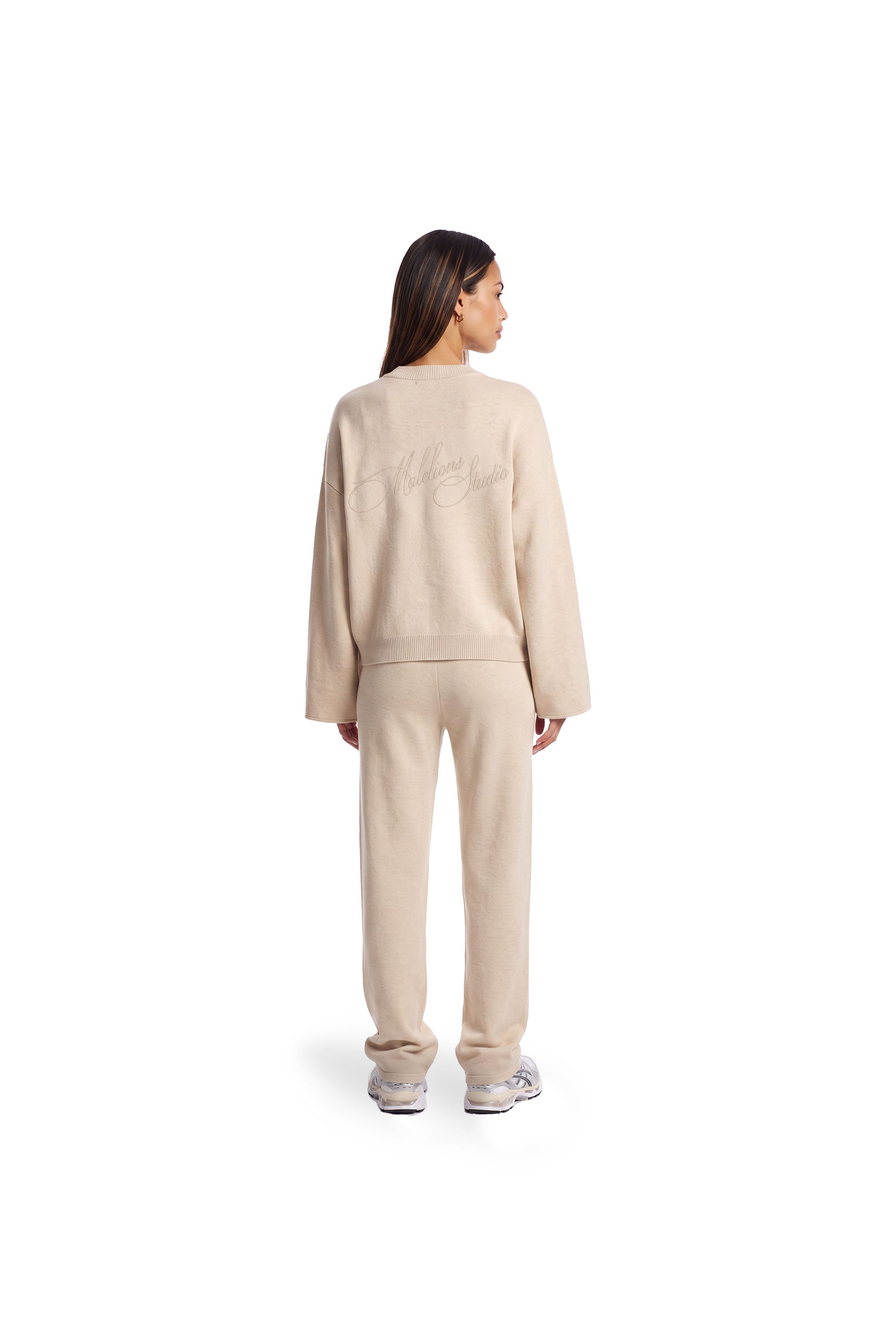 Malelions Women Knitted Pants | Beige