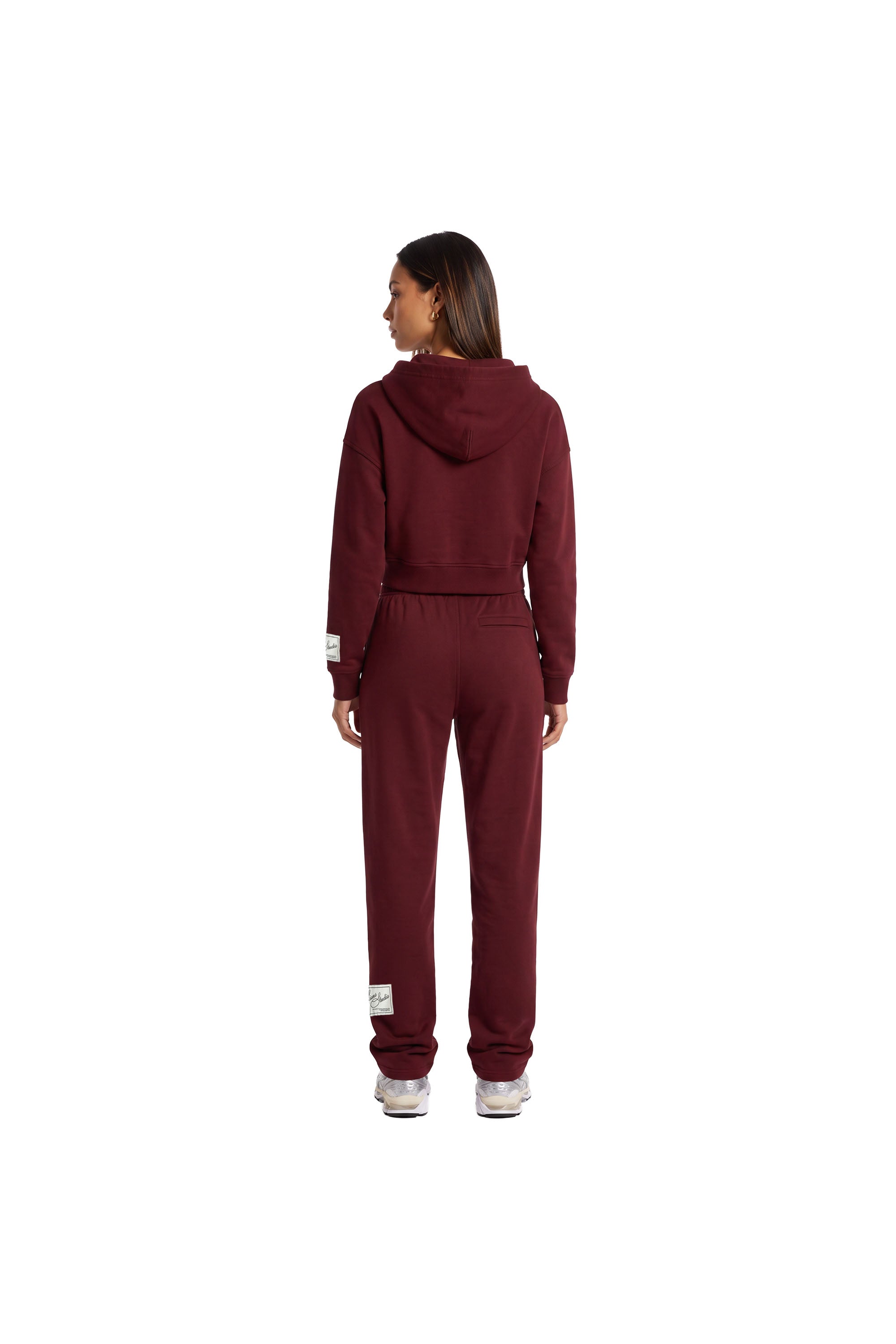 Malelions Women Studio Straight Leg Sweatpants | Bordeaux