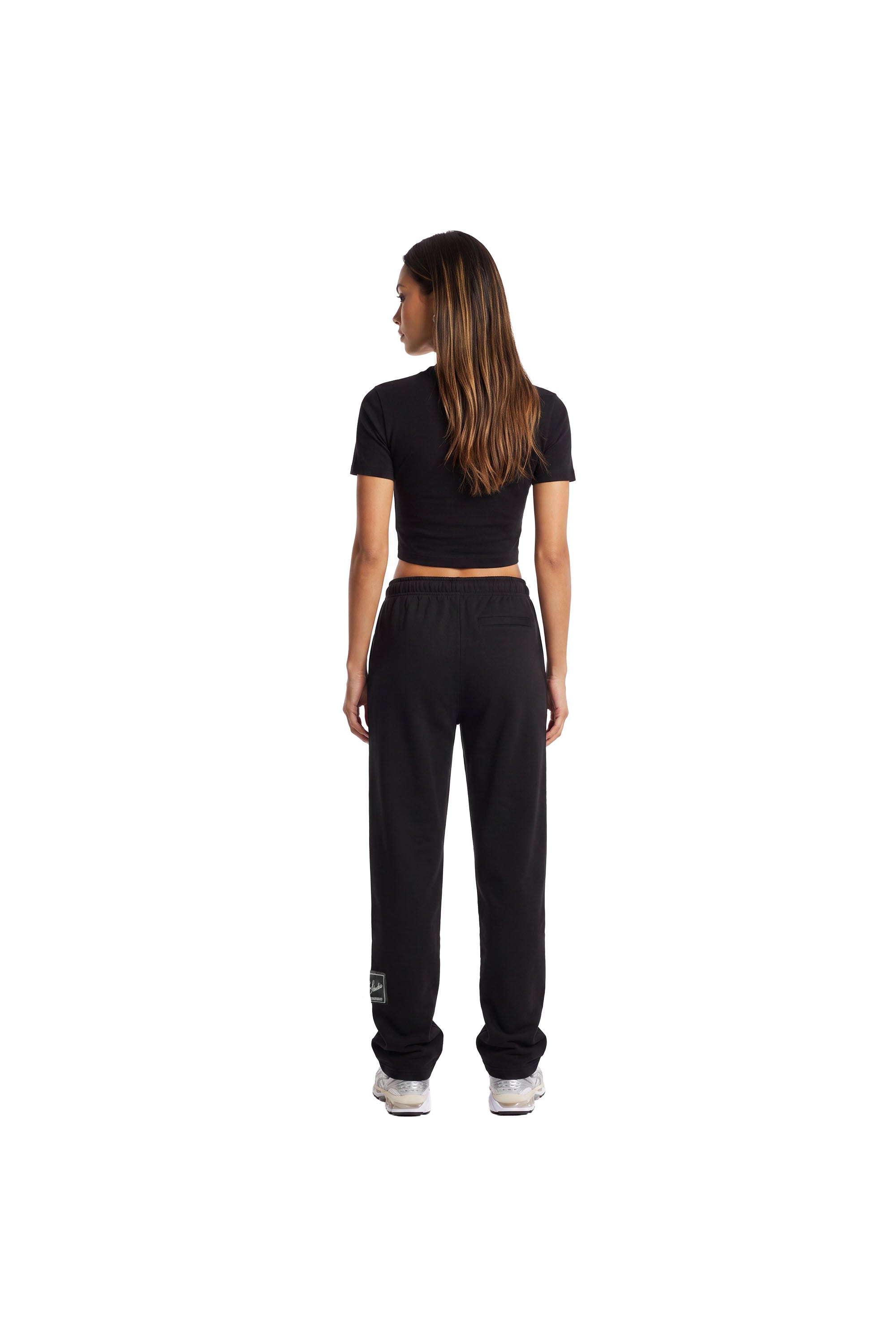 Malelions Women Cropped Studio Top | Black