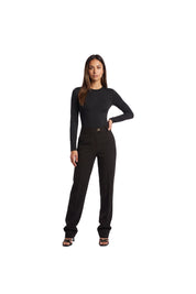 Malelions Women Emblem Crewneck Bodysuit | Black