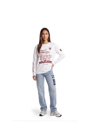 Malelions Women Slopes Longsleeve T-Shirt | White