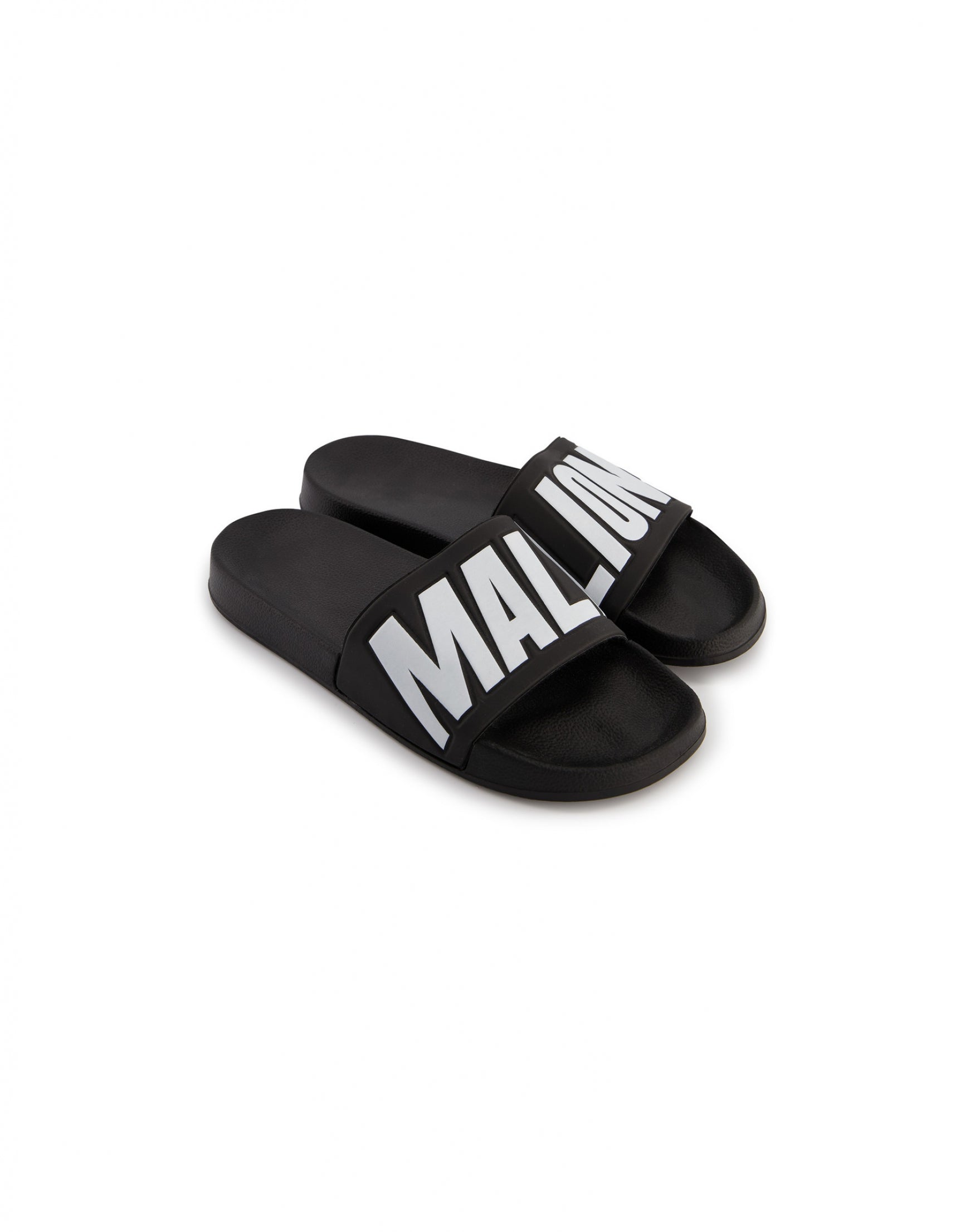  Malelions Sport Nium Slides | Black/White