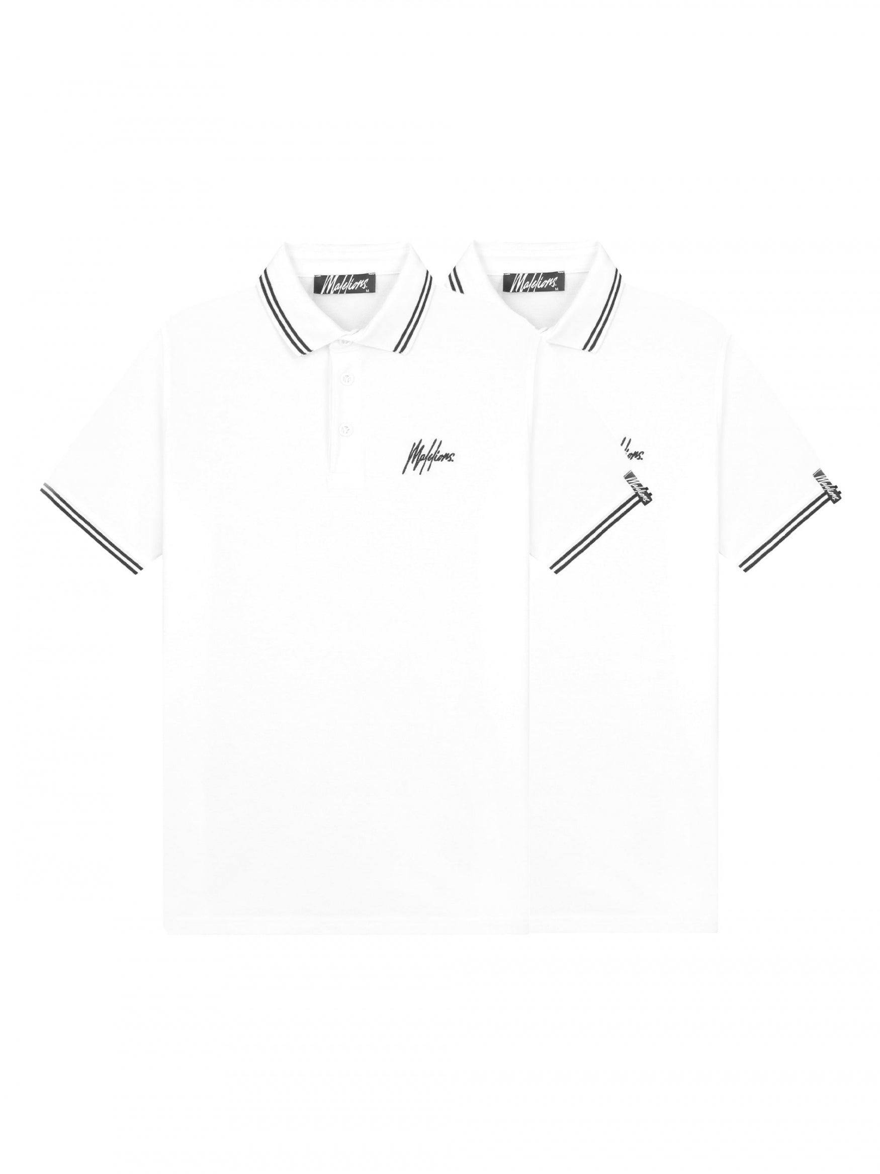  Malelions Men Signature Polo 2-Pack | White