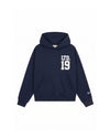  Malelions Women Sherpa Applique Match Hoodie | Midnight Blue