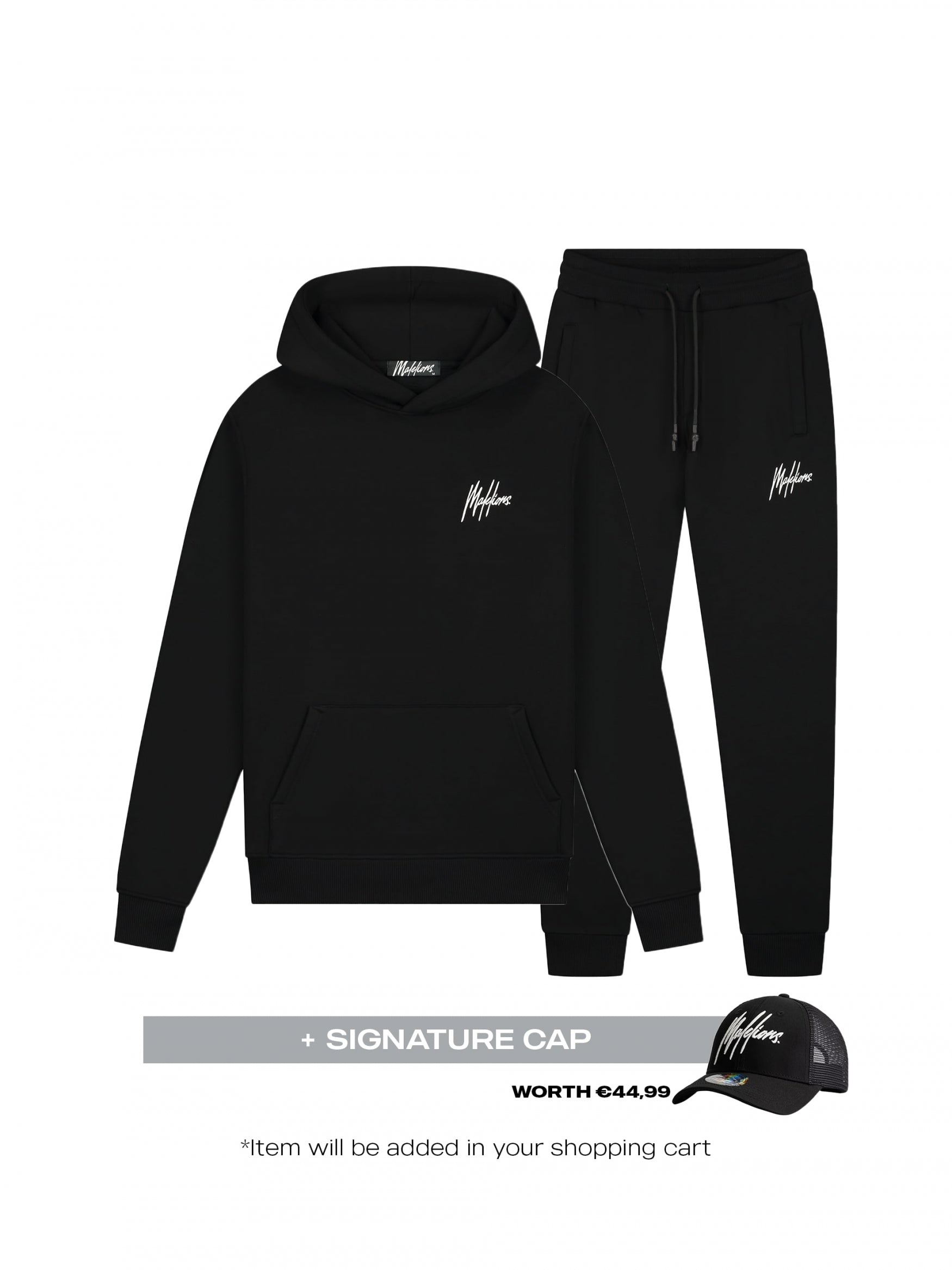  Malelions Men Signature Tracksuit | Black