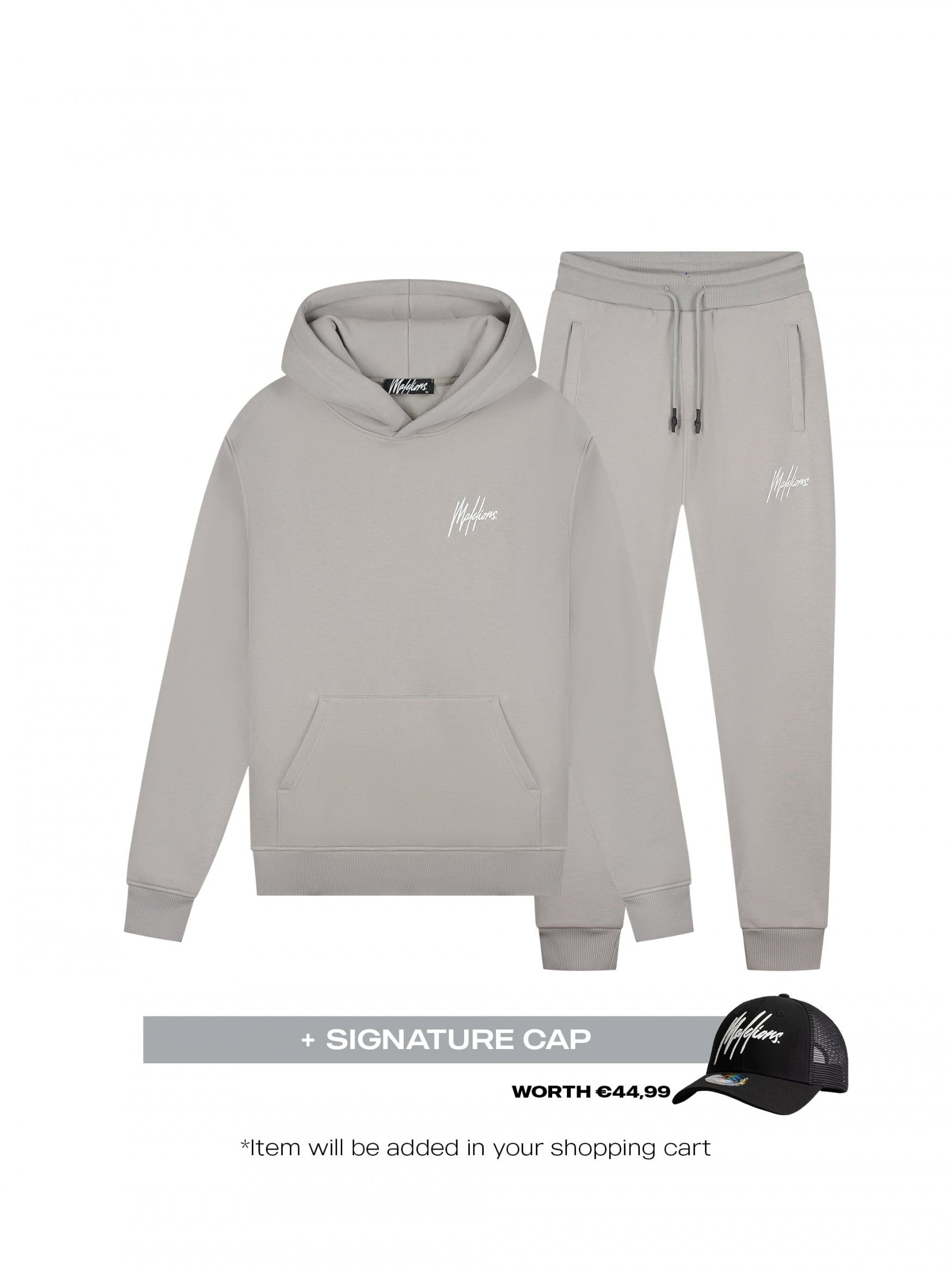  Malelions Men Signature Tracksuit | Grey