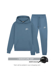 Malelions Men Signature Tracksuit | Blue