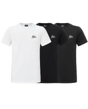 Malelions Small Signature T-Shirt 3-Pack | Black/White/Antra