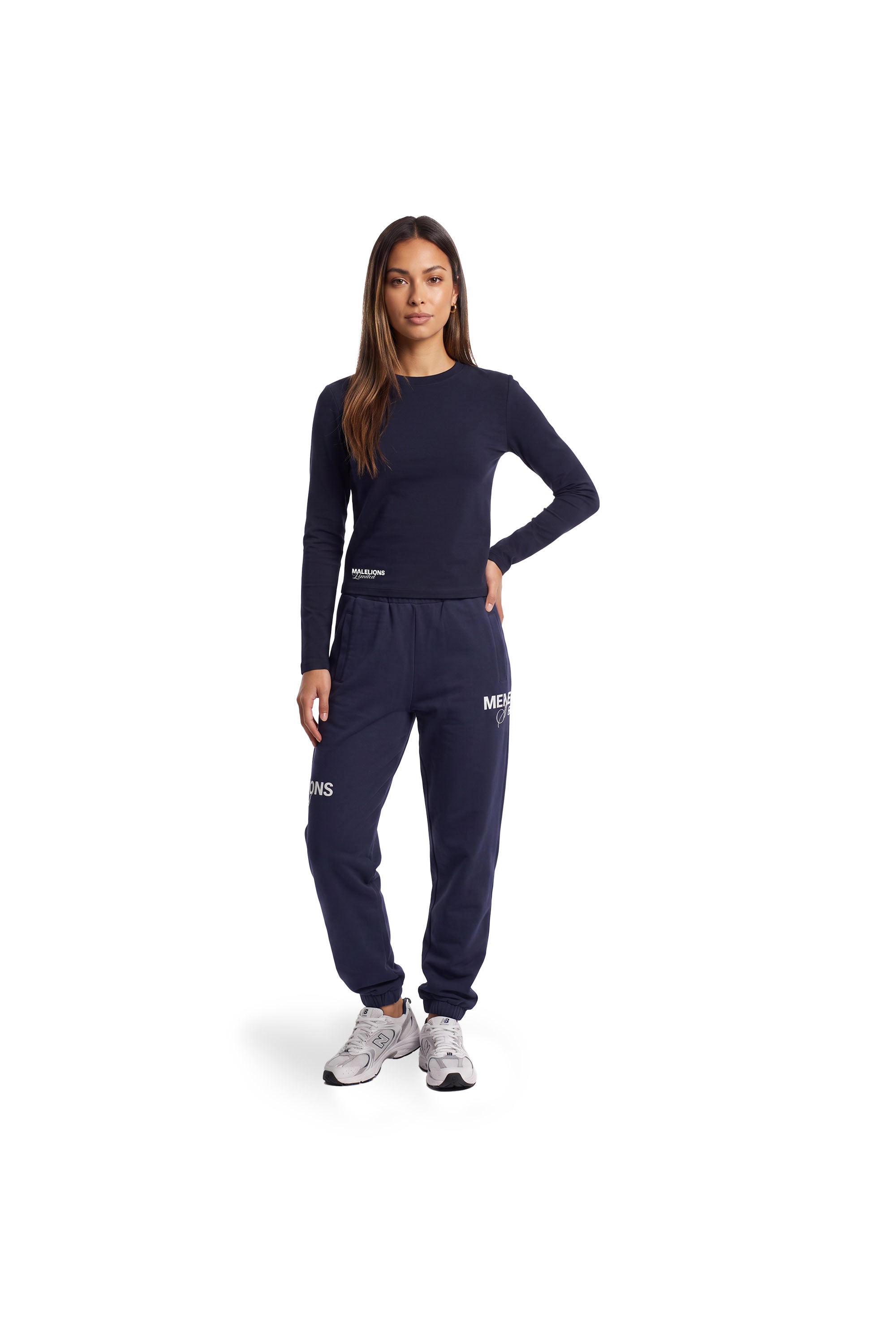 Malelions Women Members Society Longsleeve Top | Midnight Blue