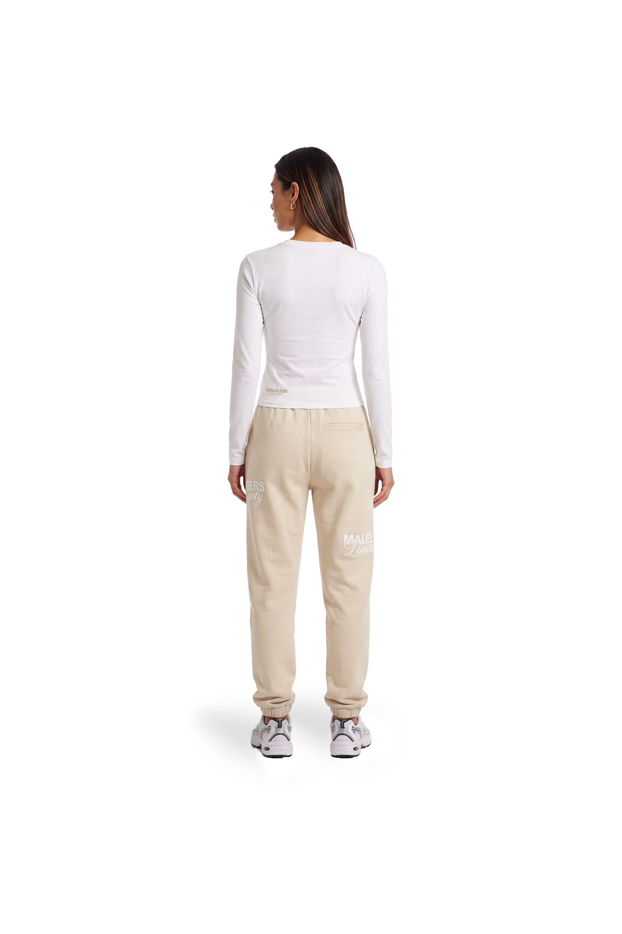 Malelions Women Members Society Longsleeve Top | White