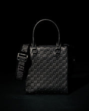 Malelions Monogram Handbag | Black